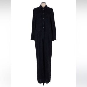 Staud Jacquard Black Long Sleeve Jumpsuit